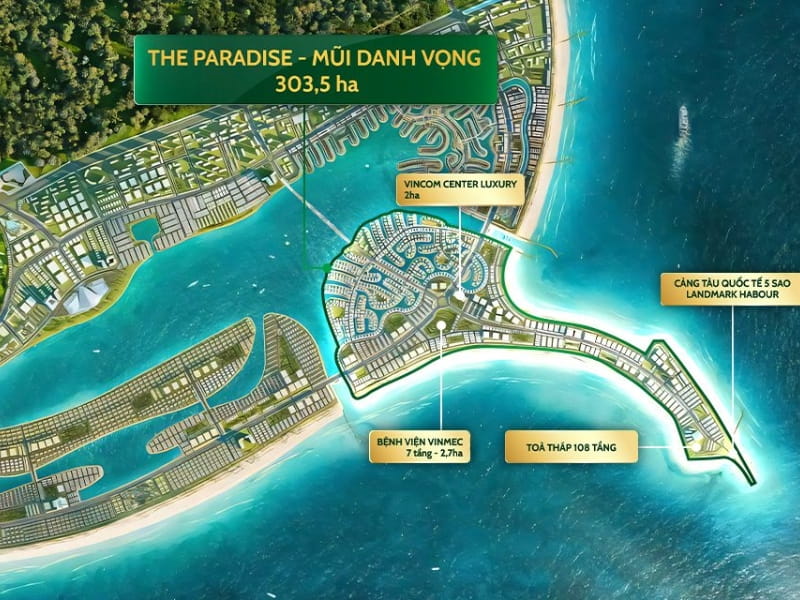Phối cảnh The Paradise (Mũi danh vọng)
