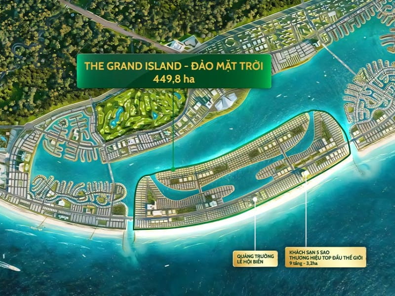 Phối cảnh The Grand Island (Đảo Mặt trời)