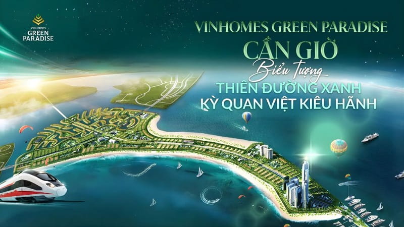 Dự án Green Paradise của Vingroup đang tiến hành thi công
