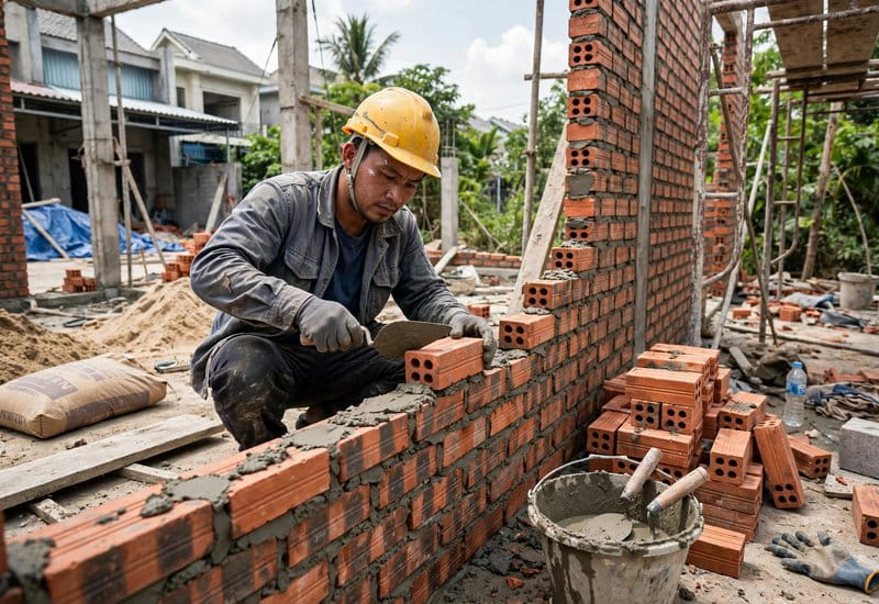 Xây nhà mới, sửa chữa nhà ngày càng tăng cao ở Nhà Bè