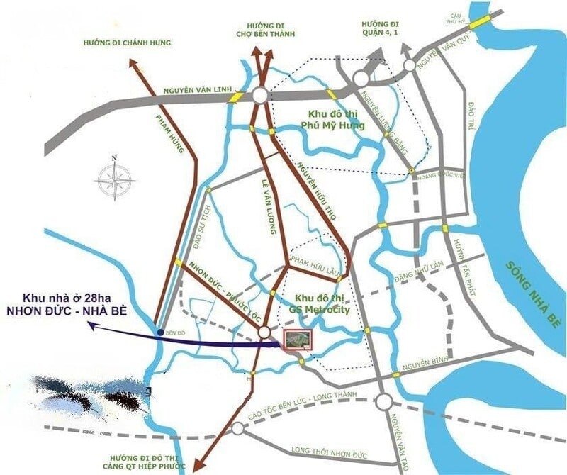 Dự án sở hữu vị trí vàng thuận tiện kết nối với các khu vực trọng điểm