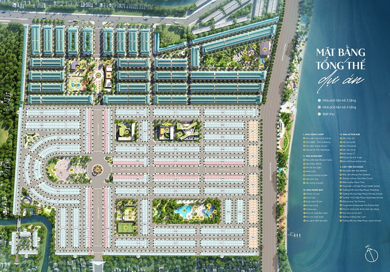 Mặt bằng tổng thể dự án Premia Hiệp Phước