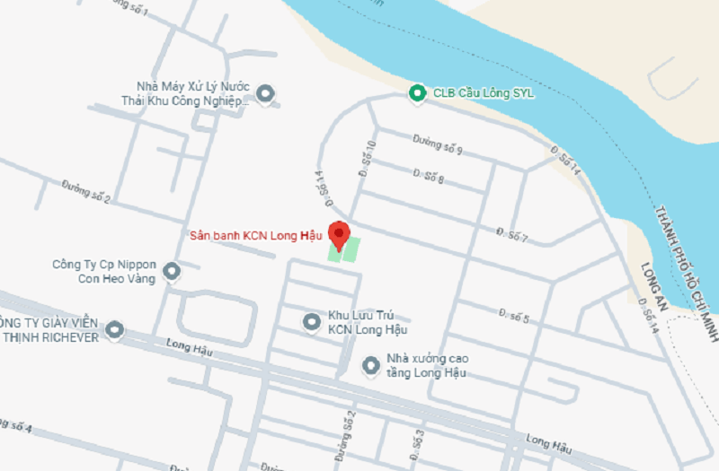 Vị trí của sân banh trên bản đồ