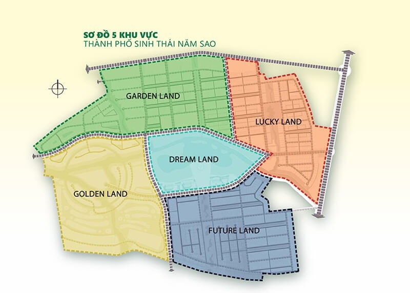 Dự án chia làm 5 phân khu