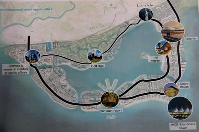 Quy hoạch cụ thể của khu đô thị lấn biển