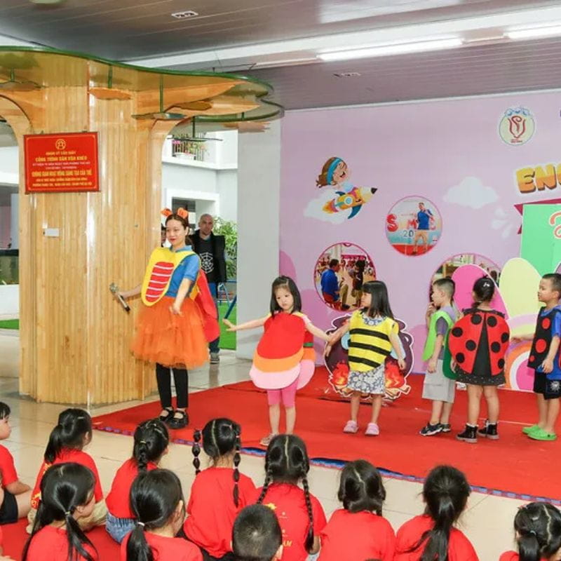 Đội ngũ giáo viên yêu trẻ, có tâm với nghề, luôn đồng hành với trẻ trong mọi hoạt động