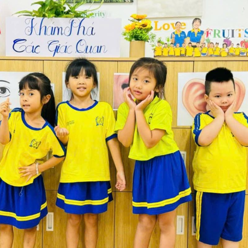 Trường Mầm non Nhân Nghĩa Long Hậu khuyến khích trẻ phát huy tài năng và trí tuệ của mình