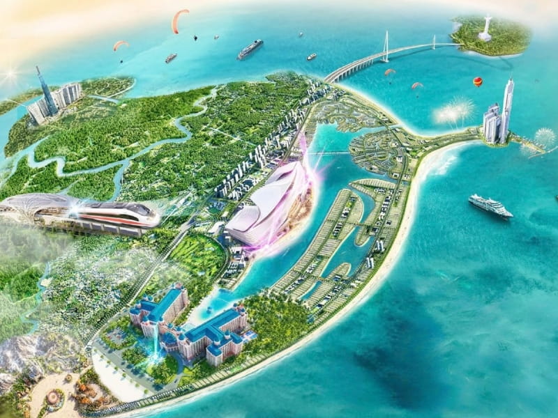 Dự án Vinhomes Green Paradise nằm bên bờ biển Cần Thạnh