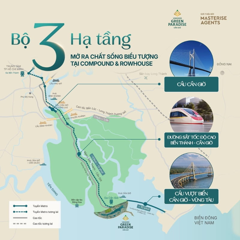 Các dự án hạ tầng giúp kết nối Vinhomes Cần Giờ nhanh hơn