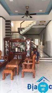 Bán nhà hẻm 477 Nguyễn Bình Phú Xuân Nhà Bè 1 trệt 2 lầu