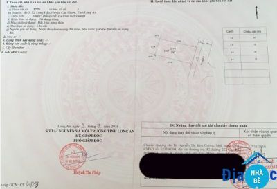 Bán đất khu dân cư Long Hậu 1 Cần Giuộc Long An 300m2