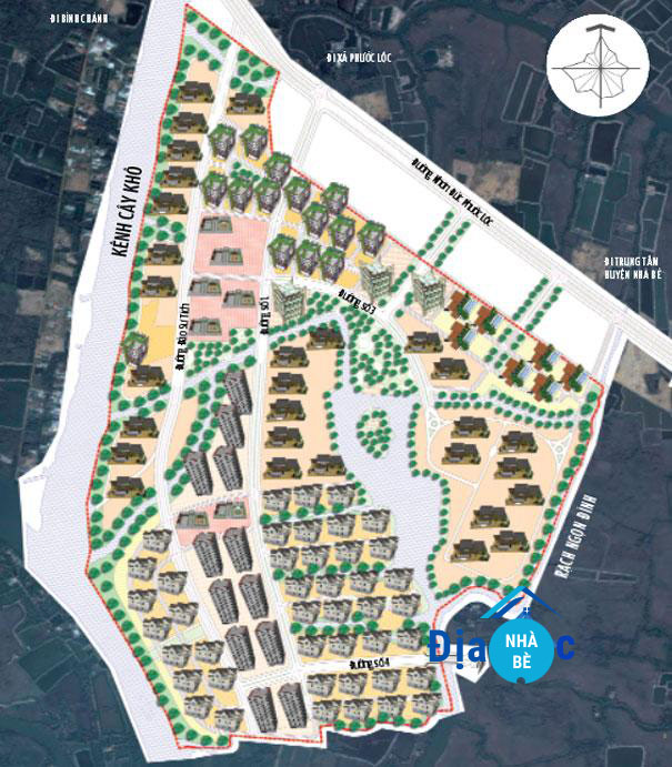 Bản Đồ Quy hoạch khu dân cư xã Phước Lộc Nhà Bè