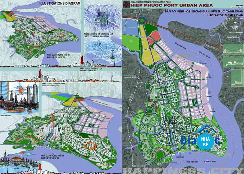 Bản Đồ Quy hoạch khu dân cư xã Hiệp Phước Nhà Bè