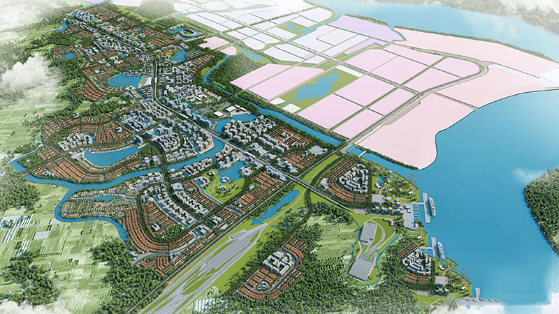 Phối cảnh quy hoạch khu đô thị cảng Hiệp phước