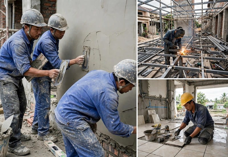 Ảnh minh họa Dịch vụ xây dựng, sửa chữa nhà tại Nhà Bè